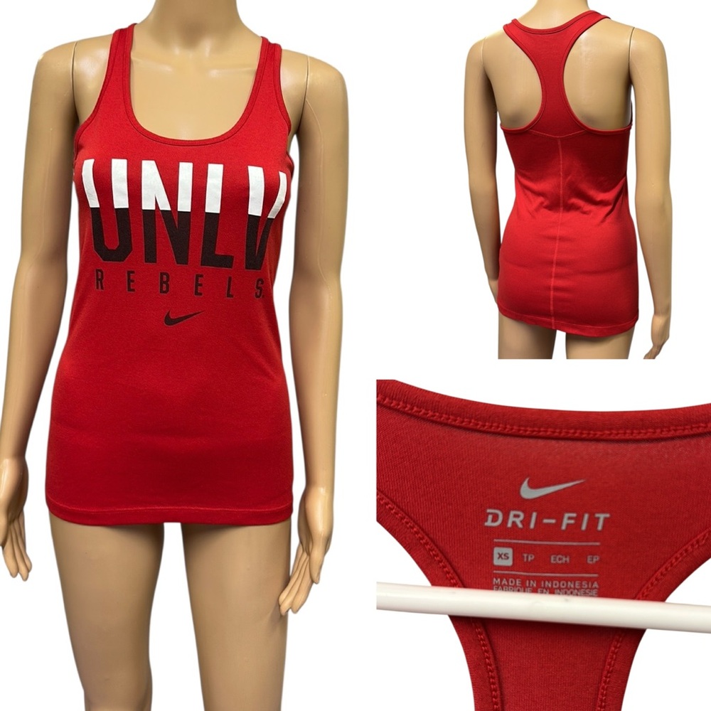 Nike UNLV Rebels Dri Fit Red Racerback Tank Top Womens XS